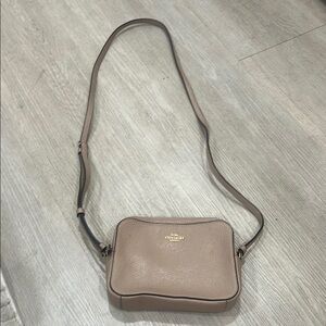 Coach Tan Crossbody Bag with Adjustable Strap